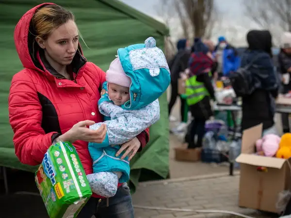 Europe - Ukraine - People fleeing the war in Ukraine
